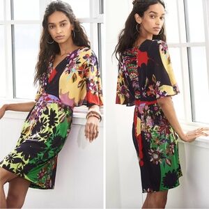 RANNA GiLL Sabatina Dress Vibrant Floral Women’s Size Small As Seen On Beyoncé
